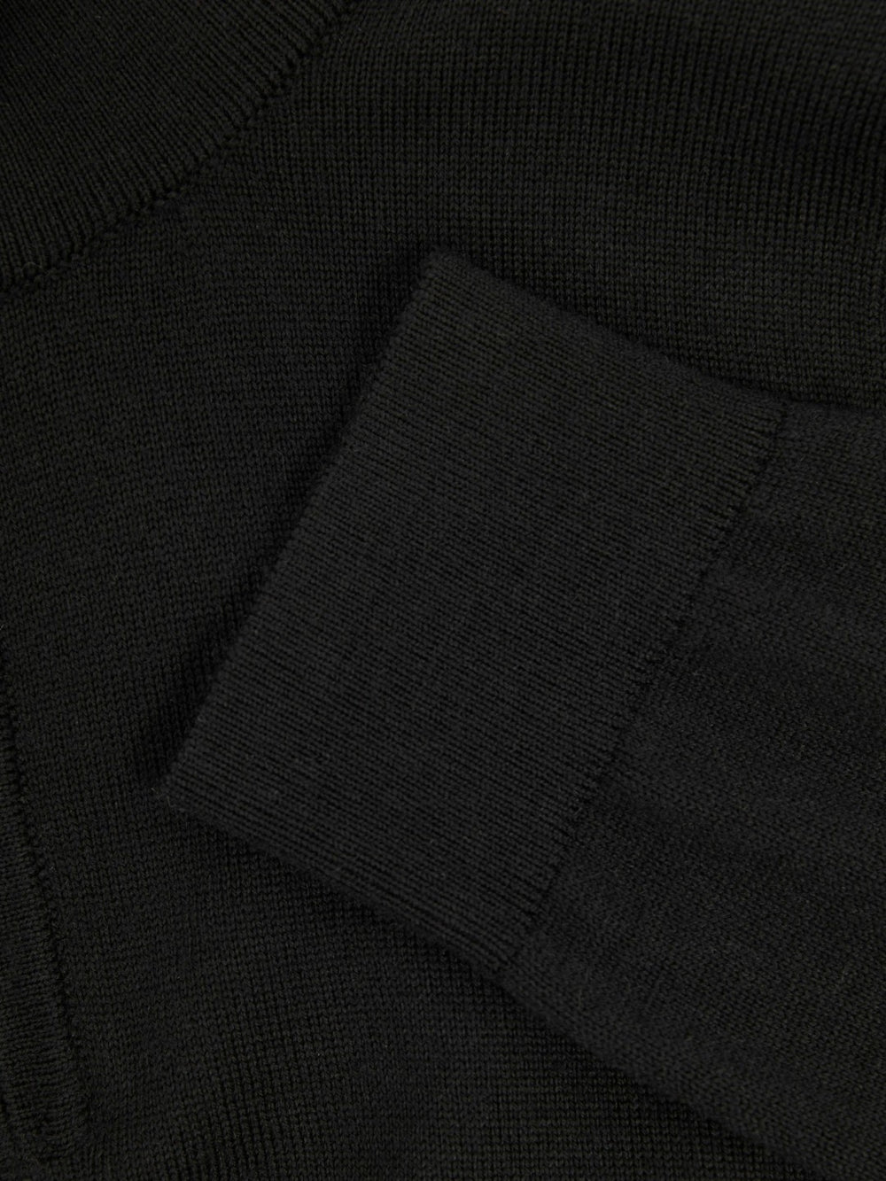 3-9 yrs Merino Wool Half-Zip Funnel Neck Jumper in Black