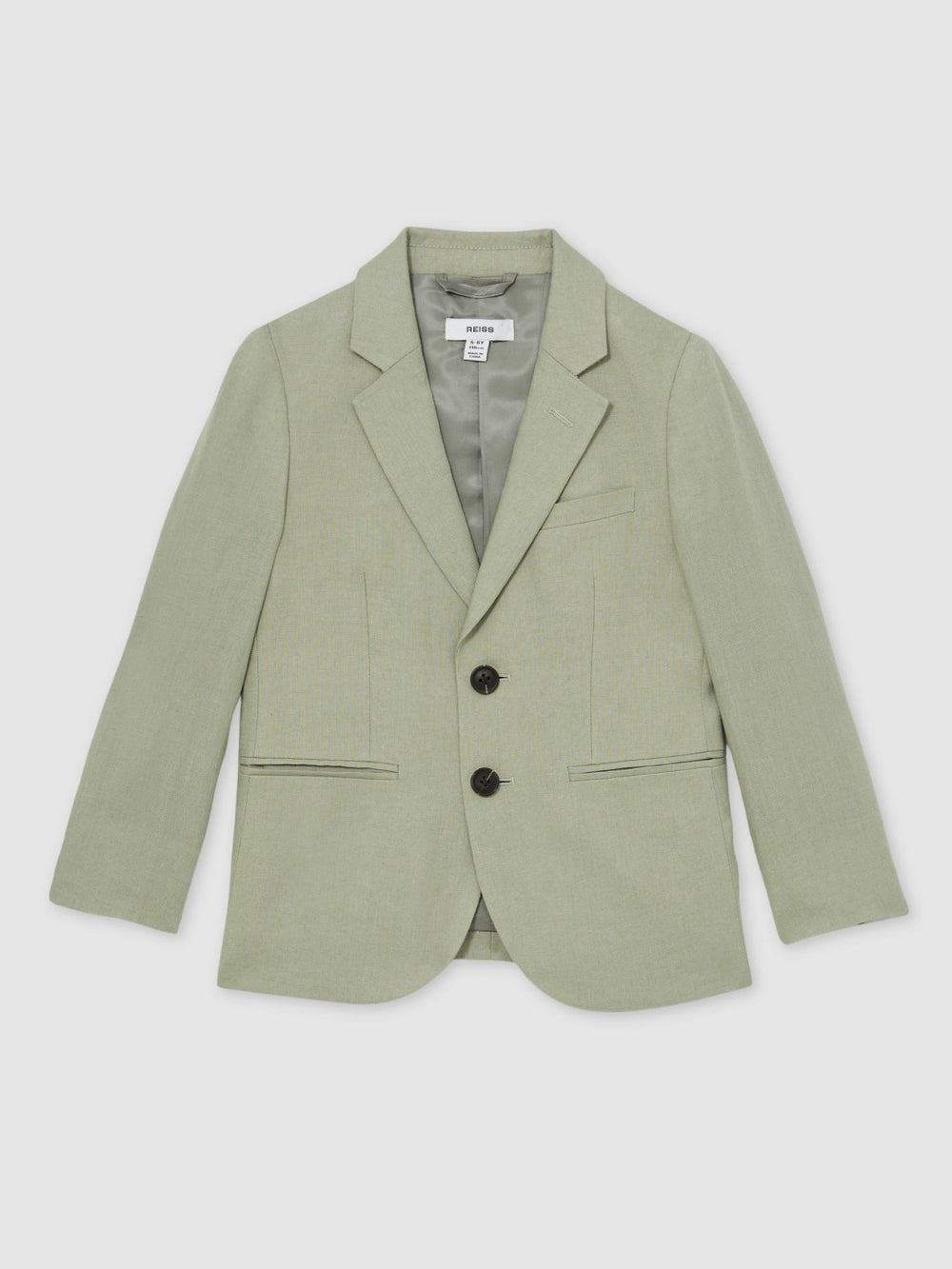 3-9 yrs Linen Single Breasted Blazer in Apple