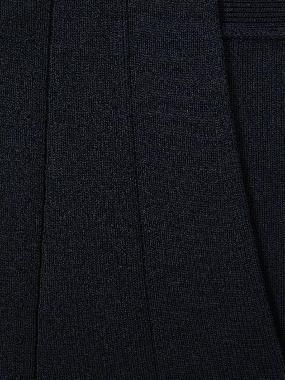 Knitted Sleeveless V-Neck Vest in Navy