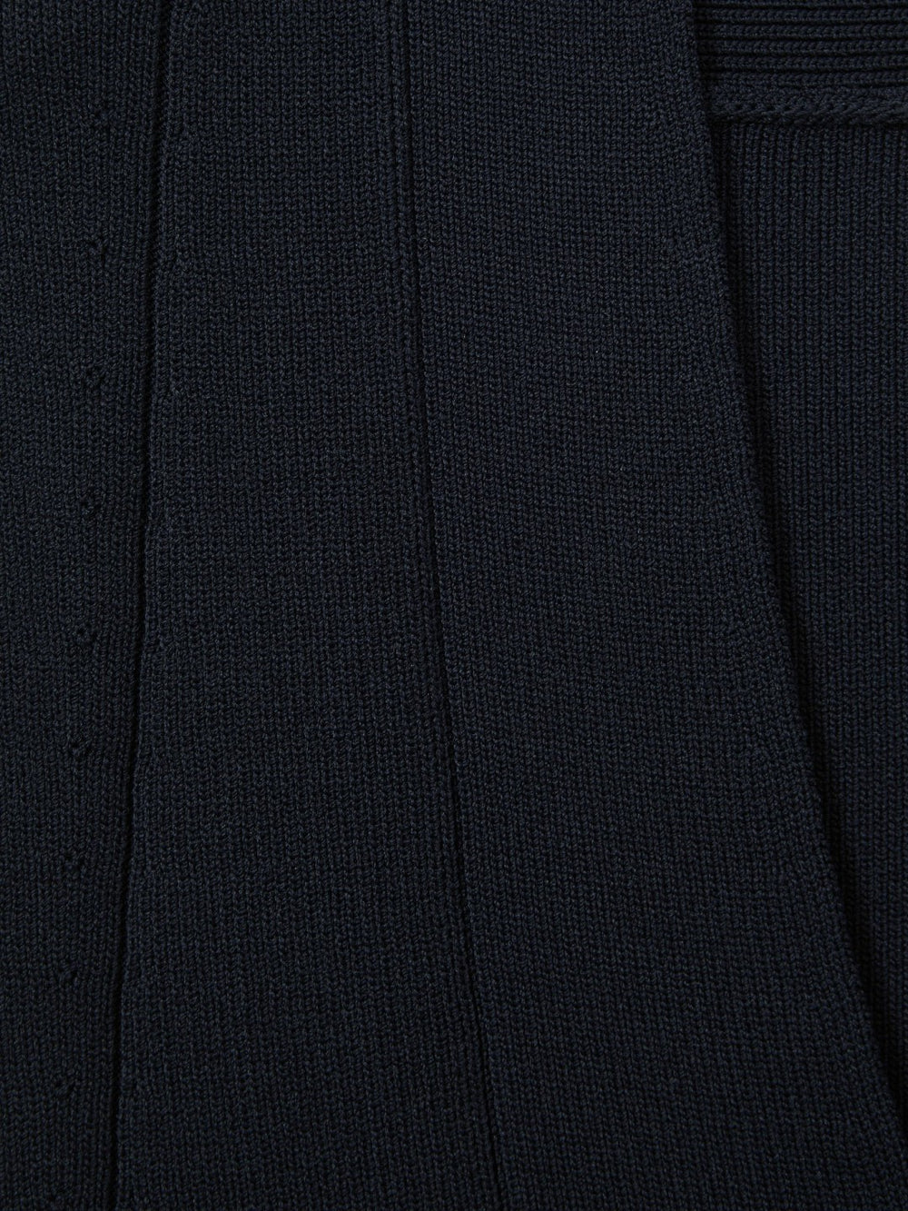 Knitted Sleeveless V-Neck Vest in Navy