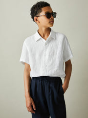 3-9 yrs Short Sleeve Shirt in White