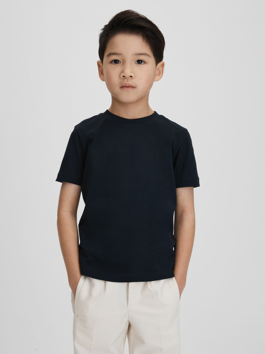 9-13 yrs Crew Neck T-Shirt in Navy