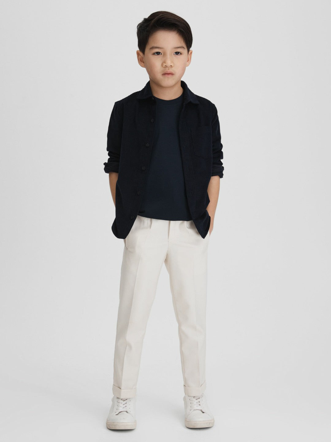 9-13 yrs Crew Neck T-Shirt in Navy