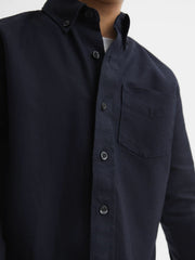 3-9 yrs Button Down Oxford Shirt in Navy