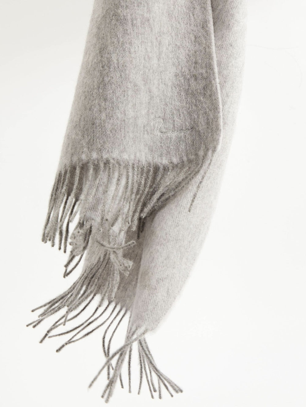 Wool-Cashmere Scarf in Soft Grey