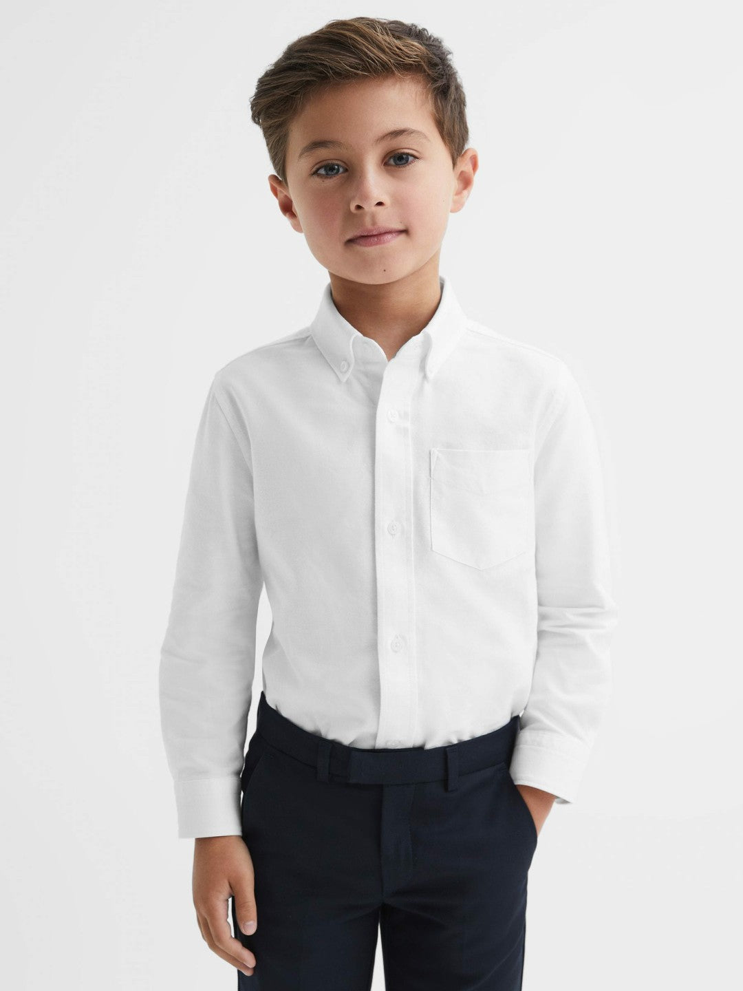 13-14 yrs Button Down Oxford Shirt in White