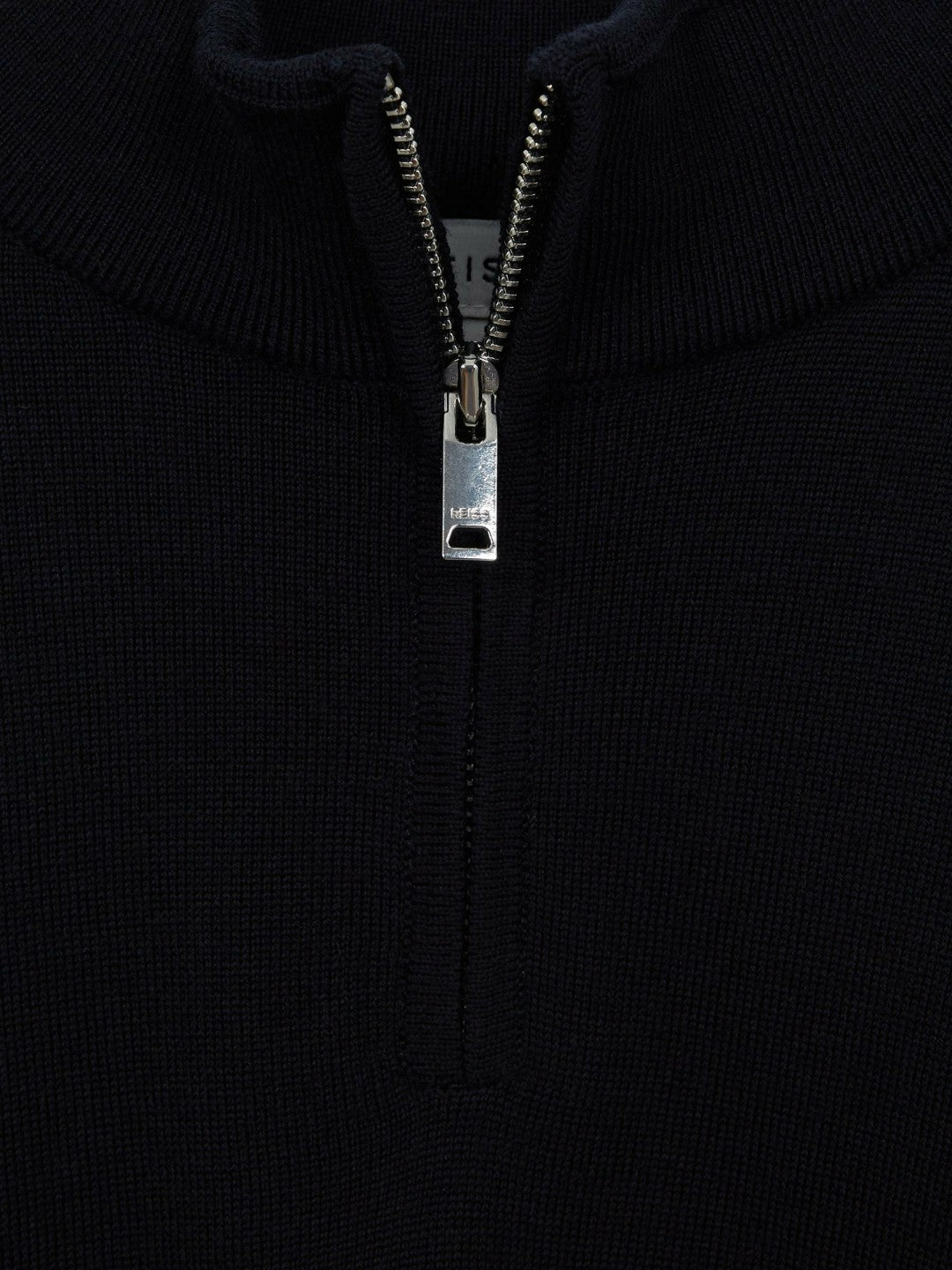 3-9 yrs Merino Wool Zip-Neck Jumper in Navy