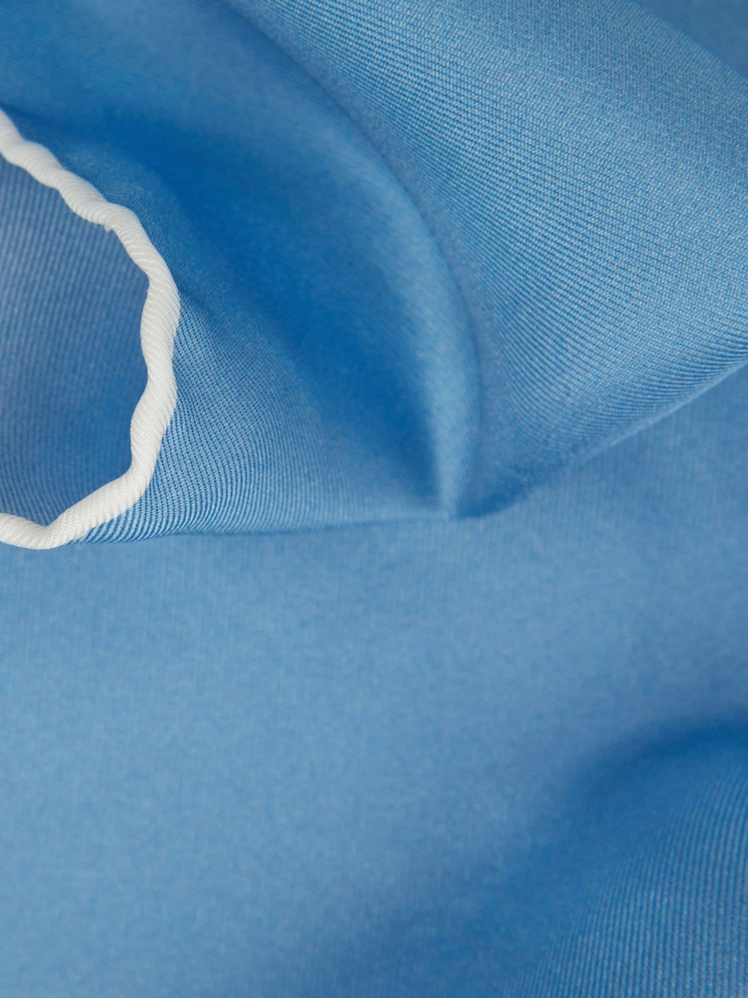 Plain Silk Pocket Square in Soft Blue