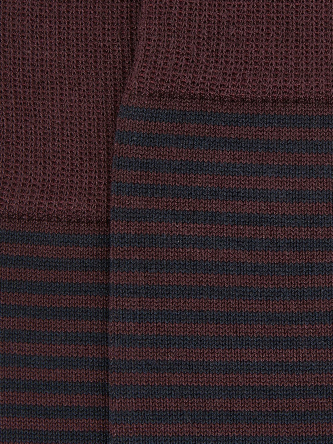 Striped Socks in Bordeaux