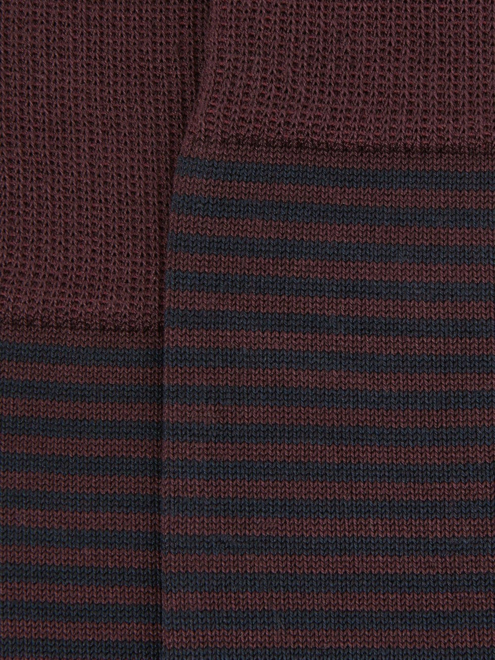Striped Socks in Bordeaux