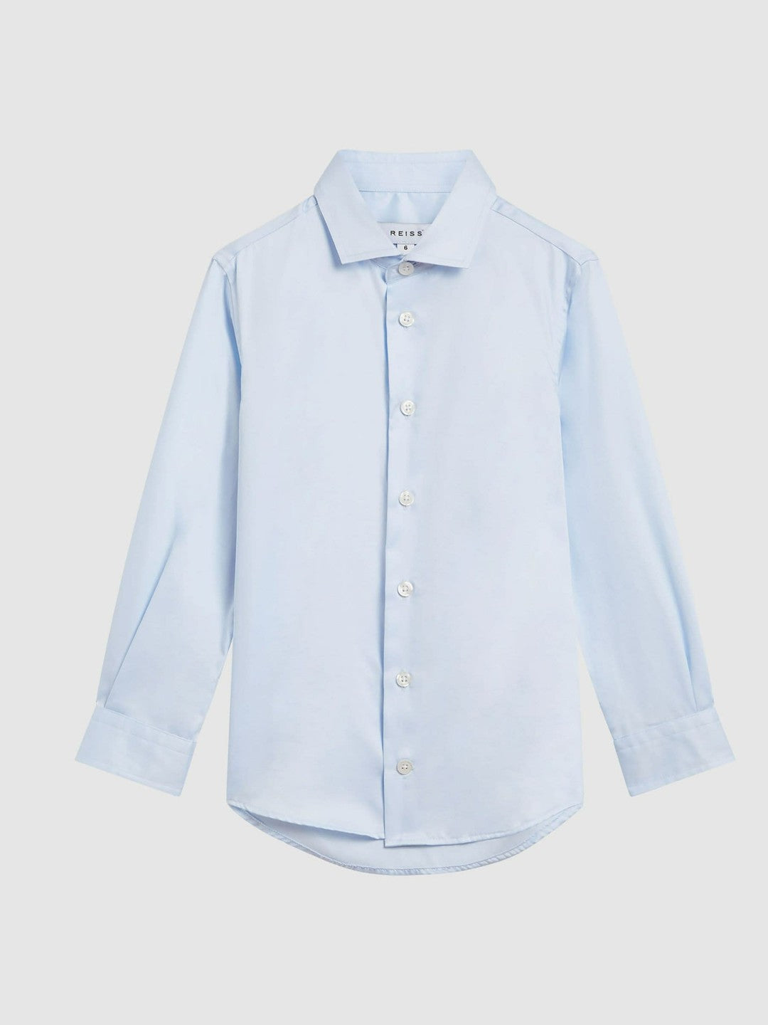 4-9 yrs Slim-Fit Cotton Shirt in Soft Blue