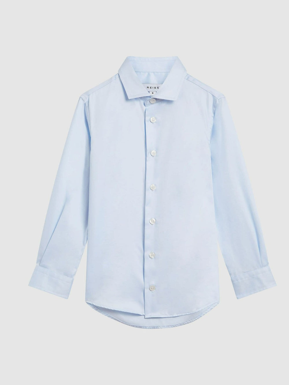 4-9 yrs Slim-Fit Cotton Shirt in Soft Blue