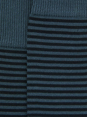 Striped Socks in Airforce Blue/ Navy