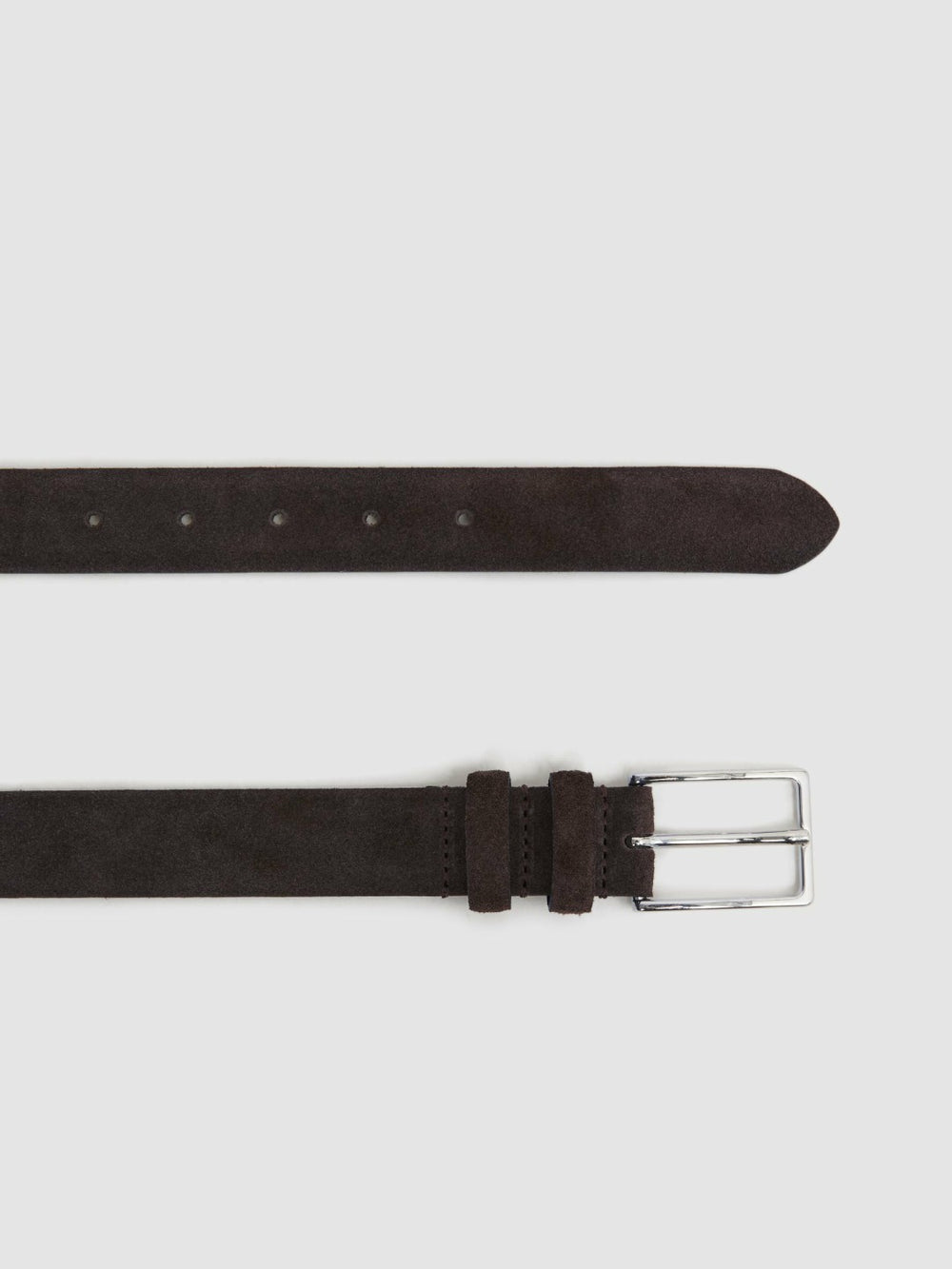 Suede Belt in Chocolate