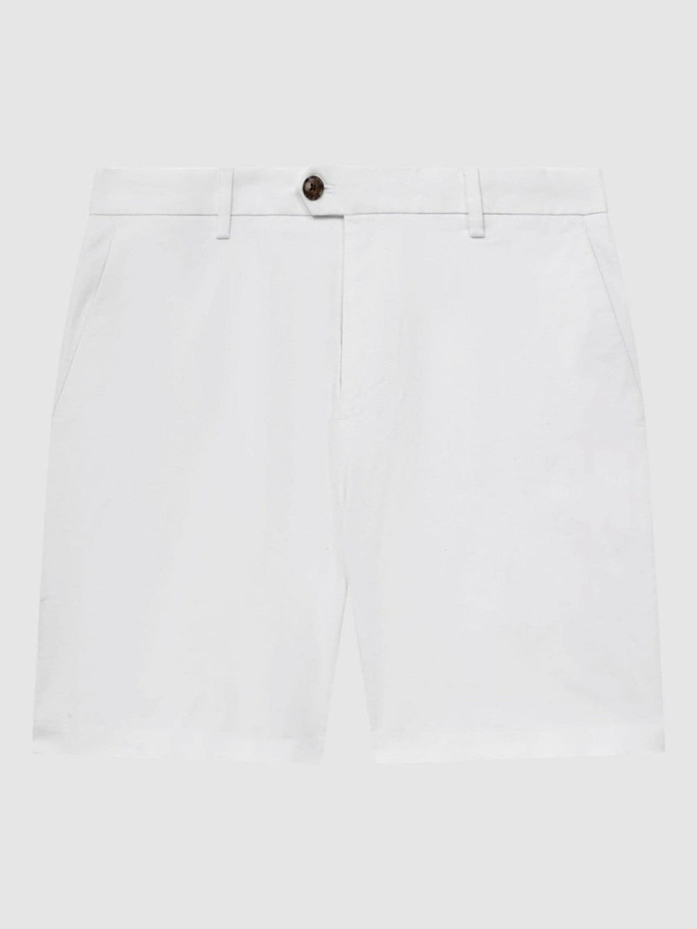 Short Length Casual Chino Shorts in White