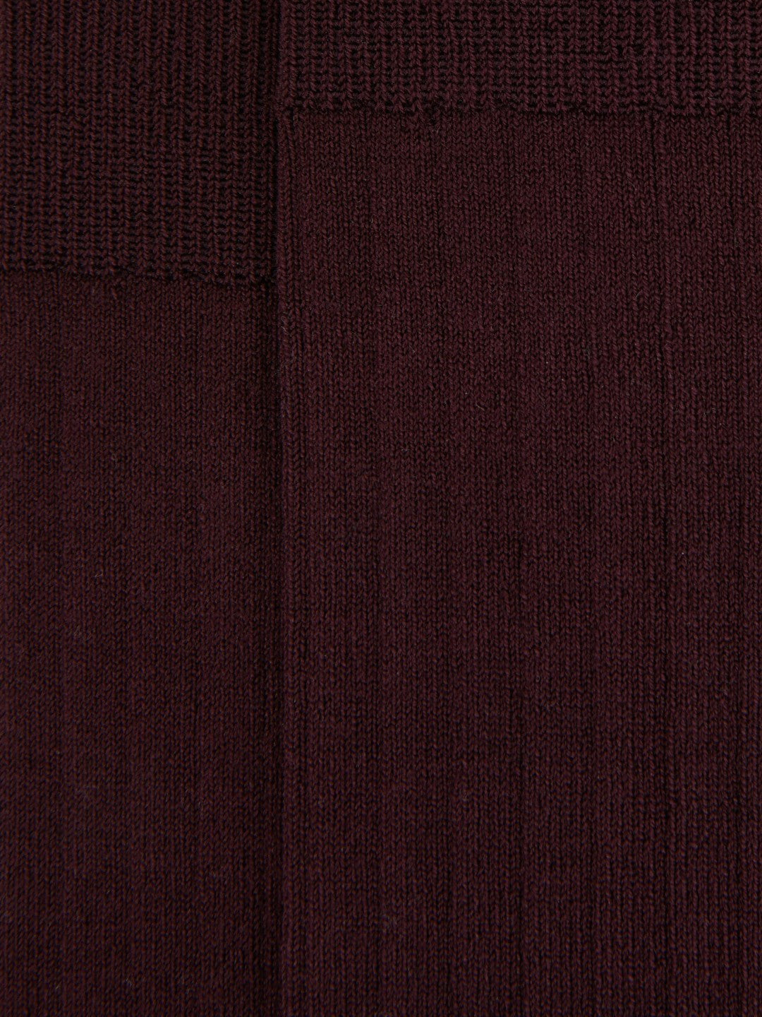 Ribbed Socks in Bordeaux
