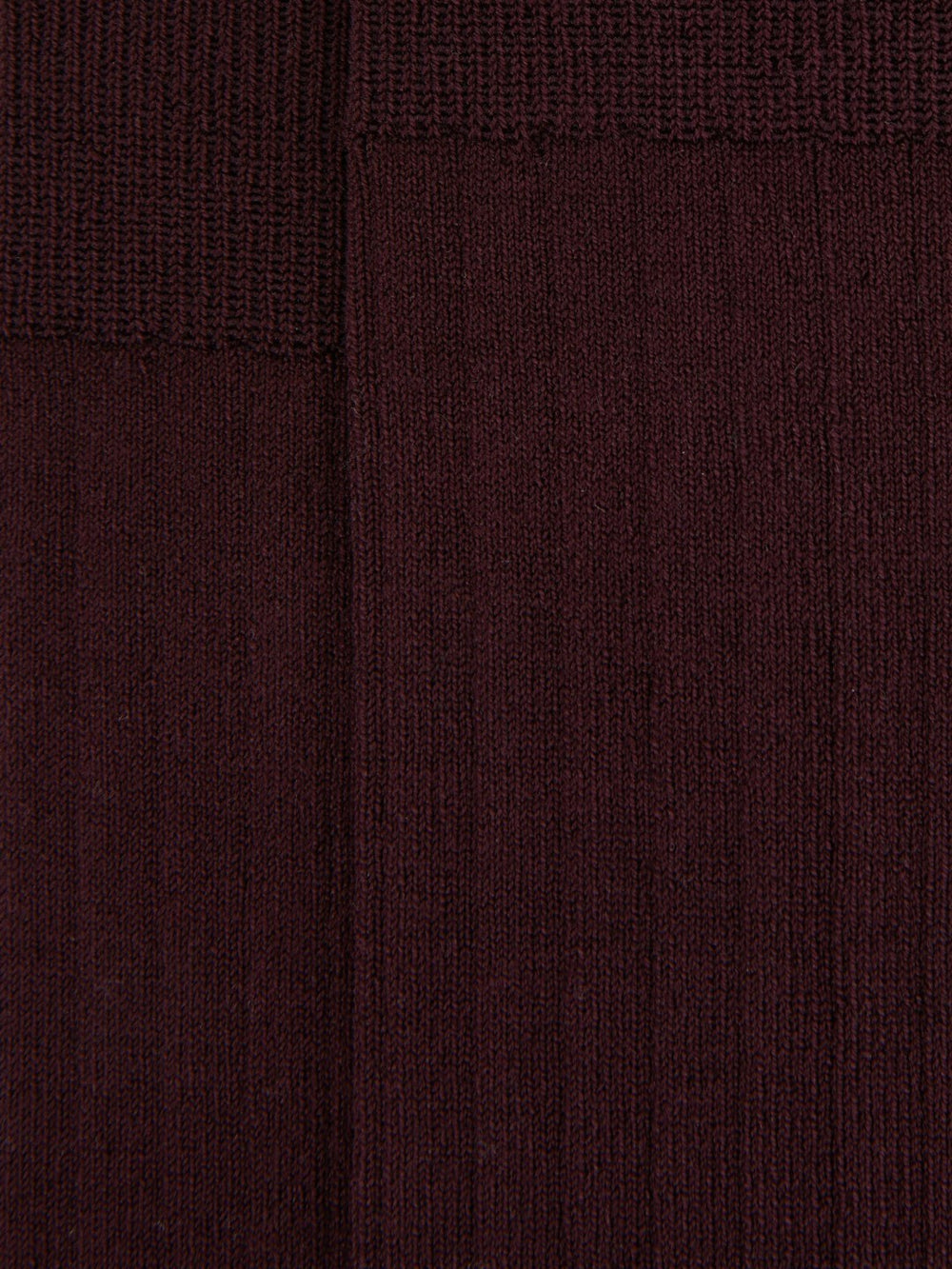 Ribbed Socks in Bordeaux