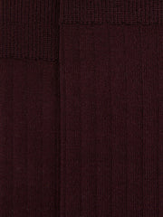 Ribbed Socks in Bordeaux