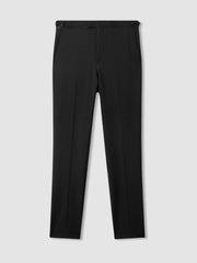 Modern Fit Tuxedo Trousers in Black