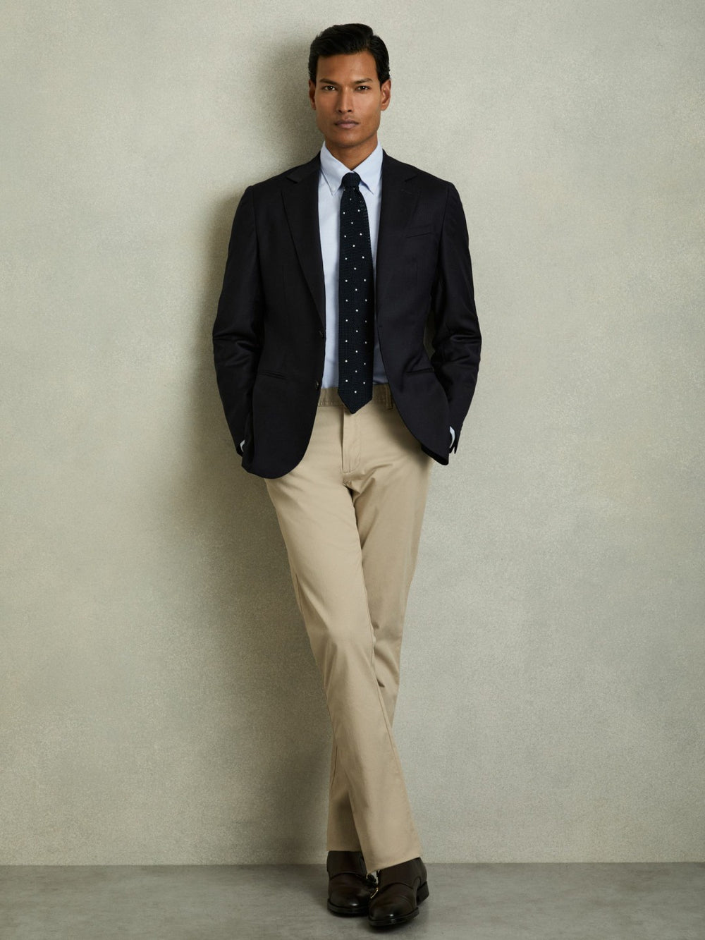 Slim-Fit Button-Down Collar Cotton Oxford Shirt in Soft Blue