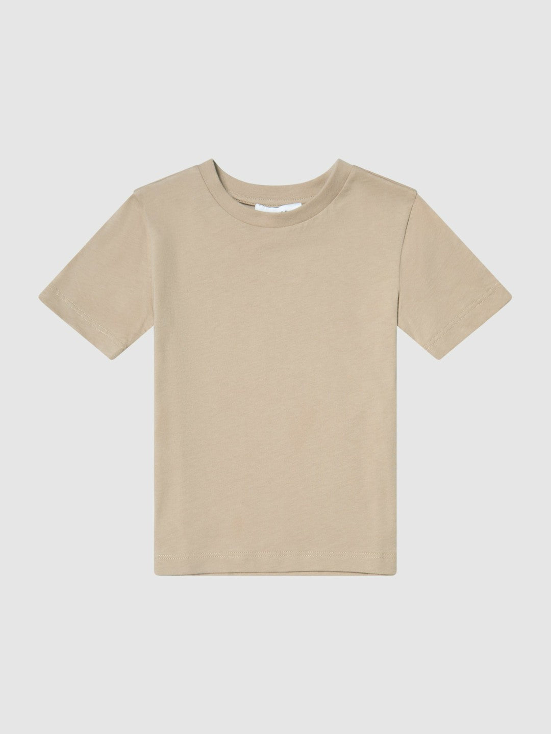 3-9 yrs Crew Neck T-Shirt in Stone