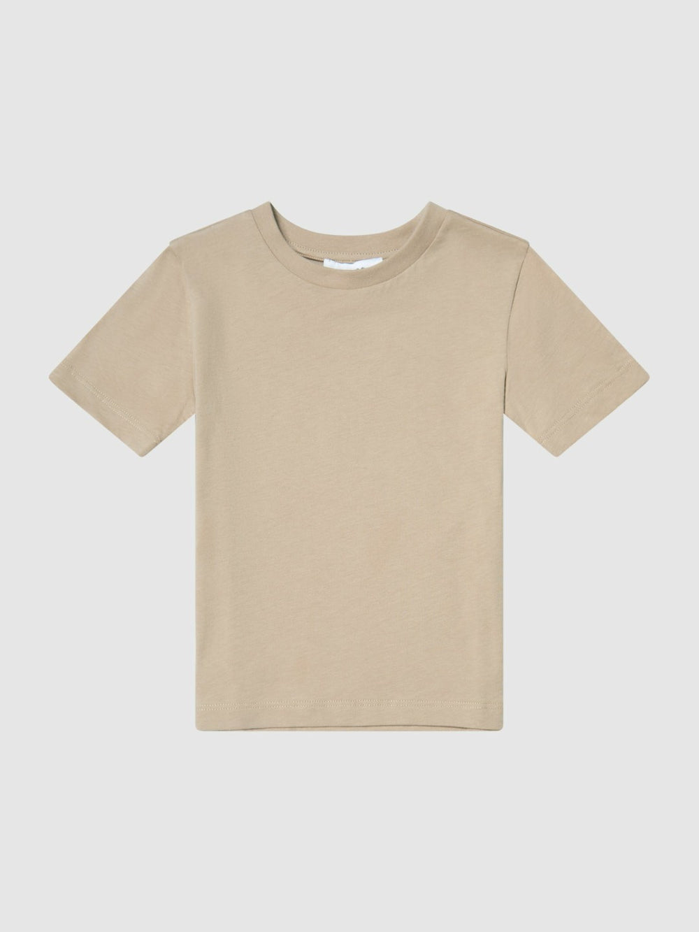 3-9 yrs Crew Neck T-Shirt in Stone