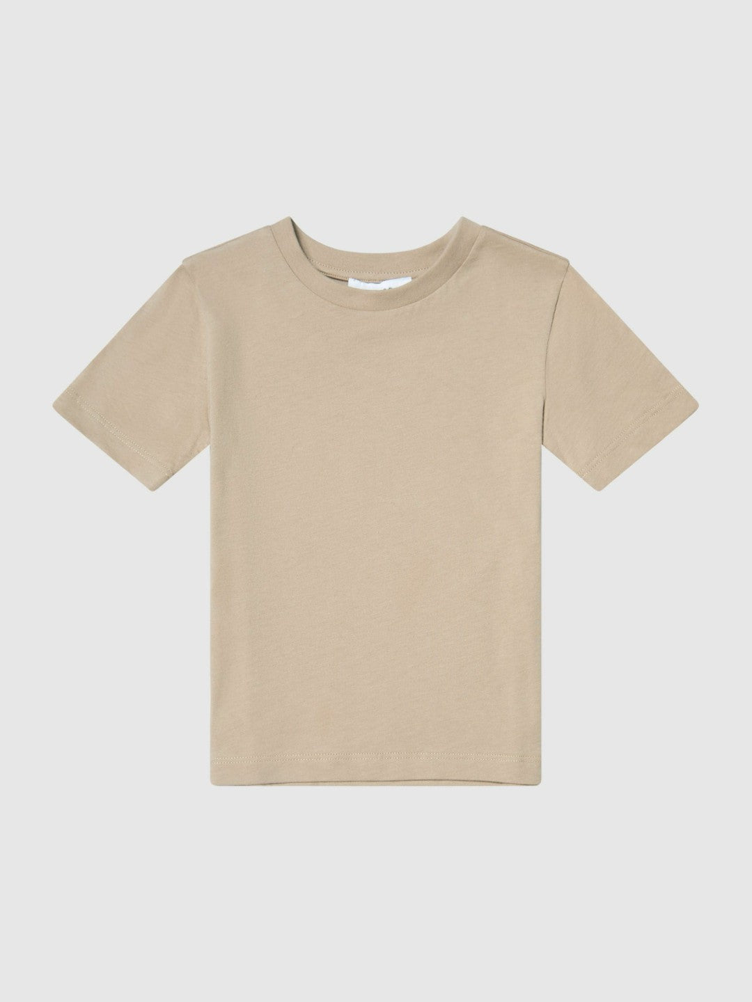 9-13 yrs Crew Neck T-Shirt in Stone