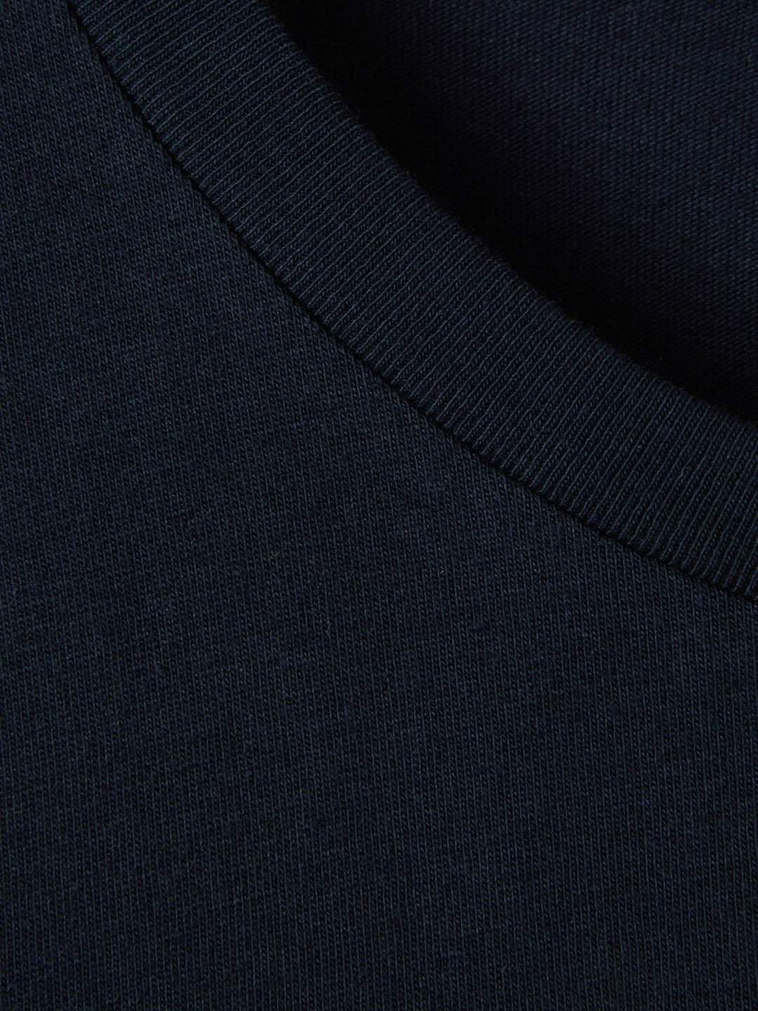 Cotton Crew Neck T-Shirt in Navy