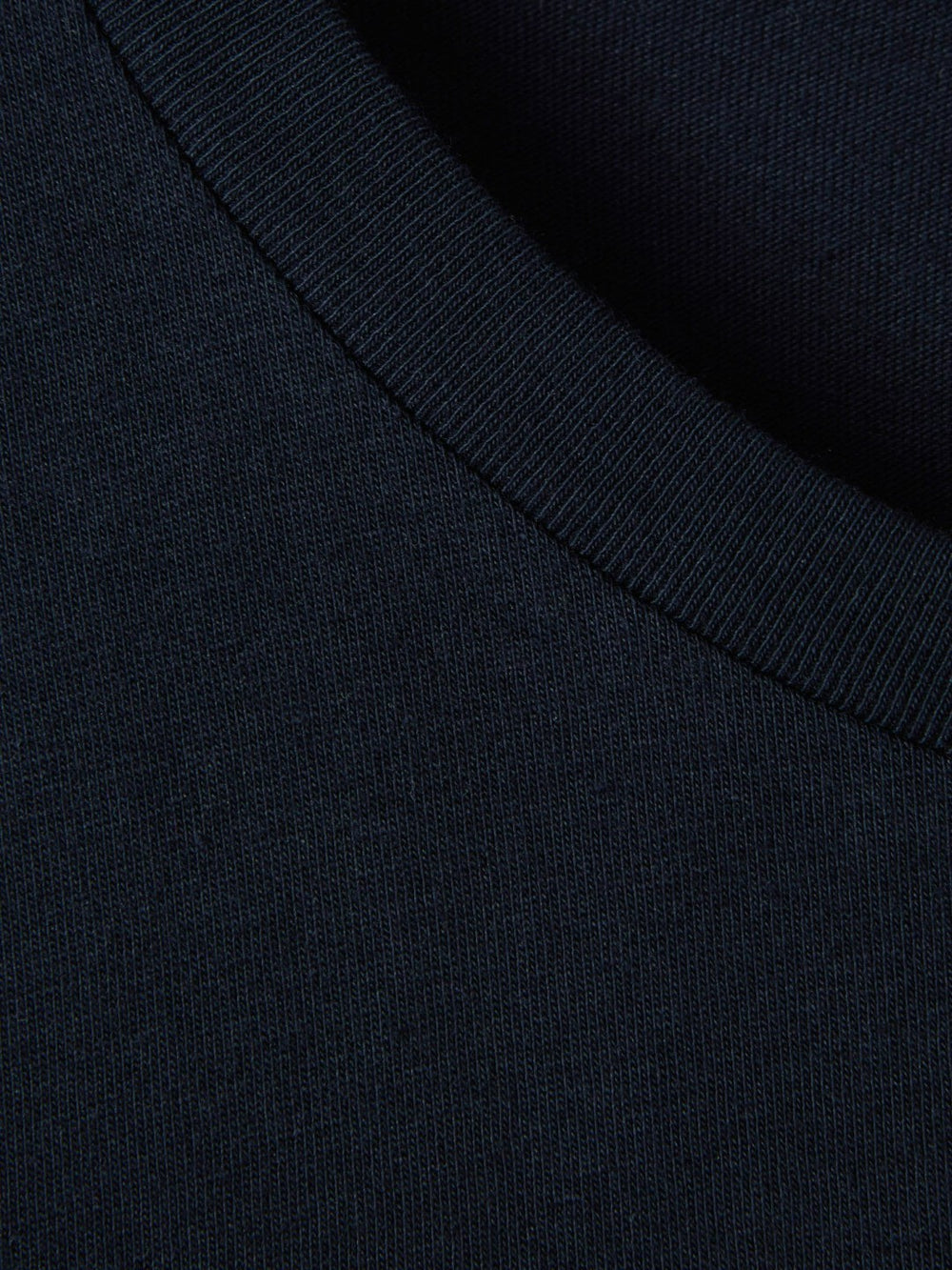 Cotton Crew Neck T-Shirt in Navy
