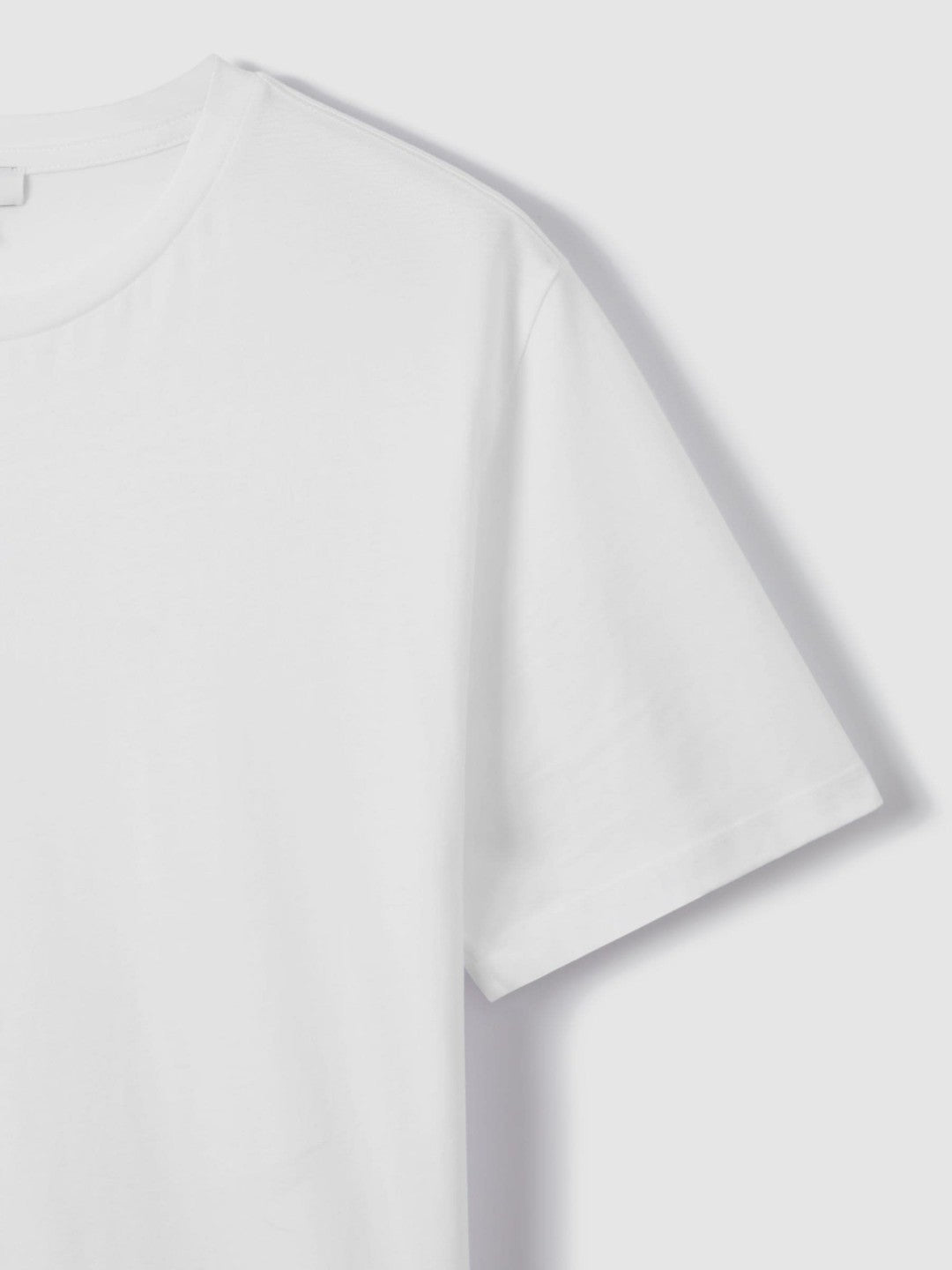 Cotton Crew Neck T-Shirt in White