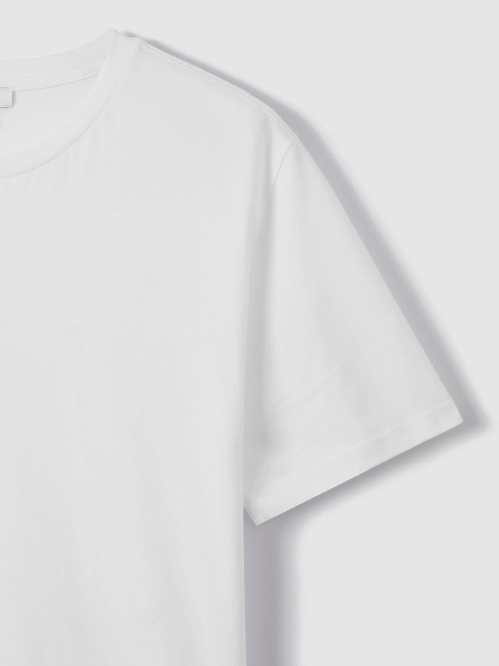 Cotton Crew Neck T-Shirt in White