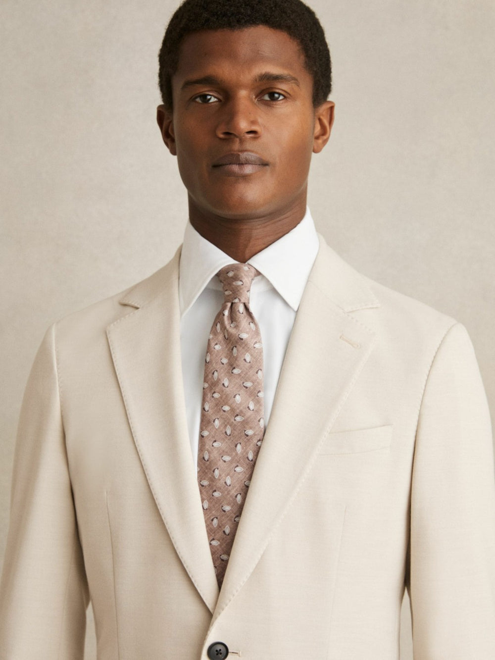 Regular Fit Button-Through Travel Shirt in White