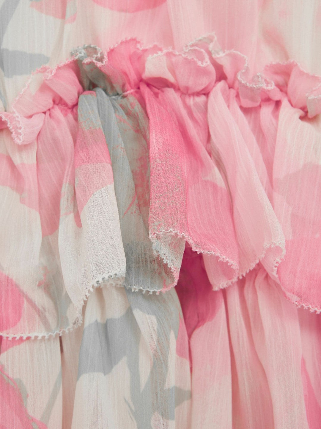4-9 yrs Printed Tiered Dress in Pink Print