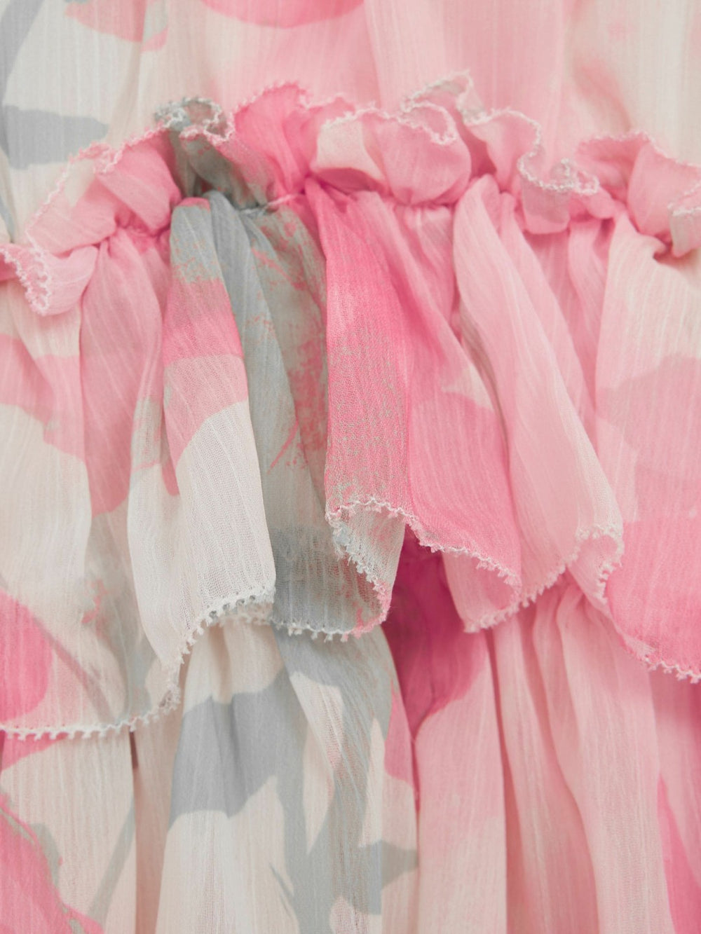 4-9 yrs Printed Tiered Dress in Pink Print
