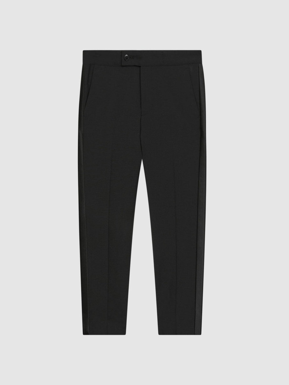 3-9 yrs Tuxedo Satin Stripe Trousers in Black