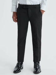 3-9 yrs Tuxedo Satin Stripe Trousers in Black