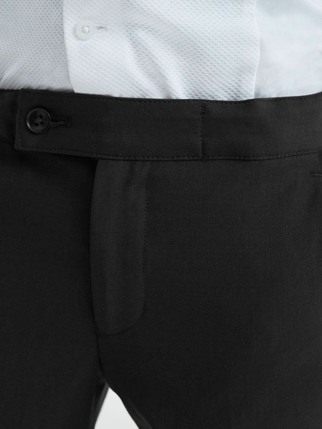 3-9 yrs Tuxedo Satin Stripe Trousers in Black