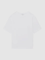 Oversized Garment Dye T-Shirt in White