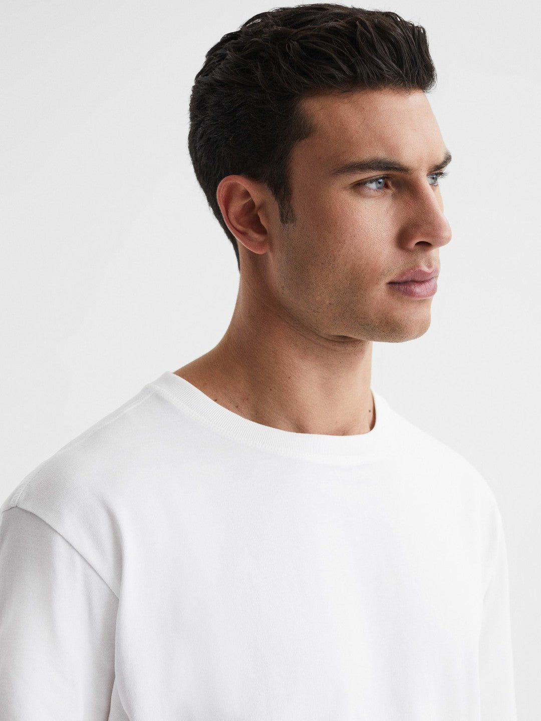 Oversized Garment Dye T-Shirt in White