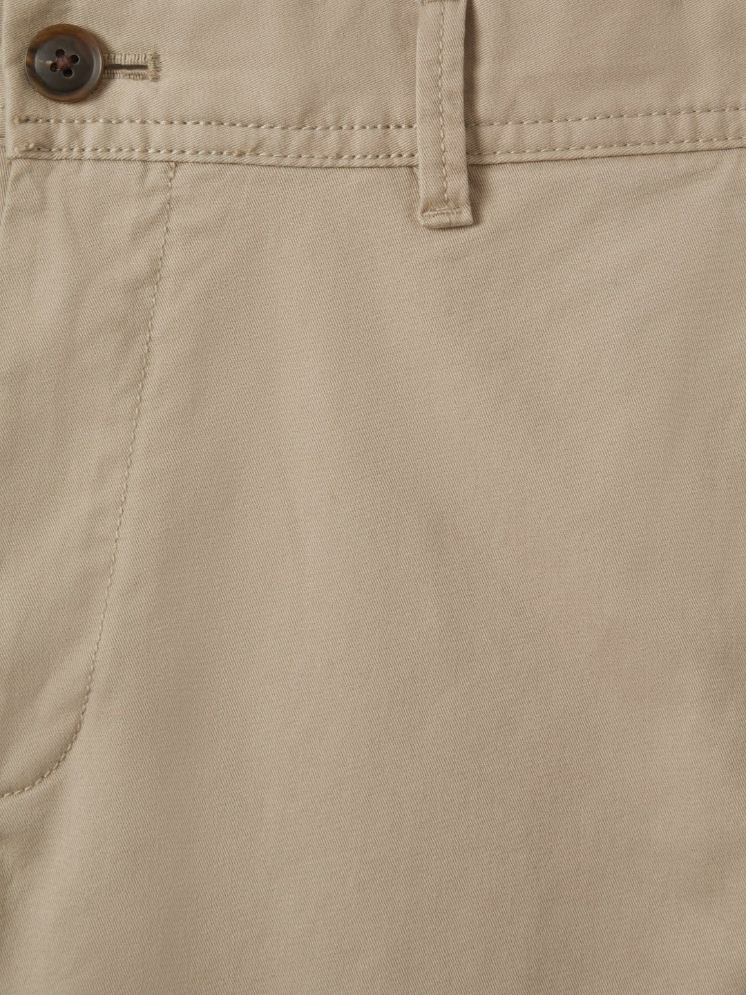 Slim Fit Washed Cotton Blend Chinos in Stone