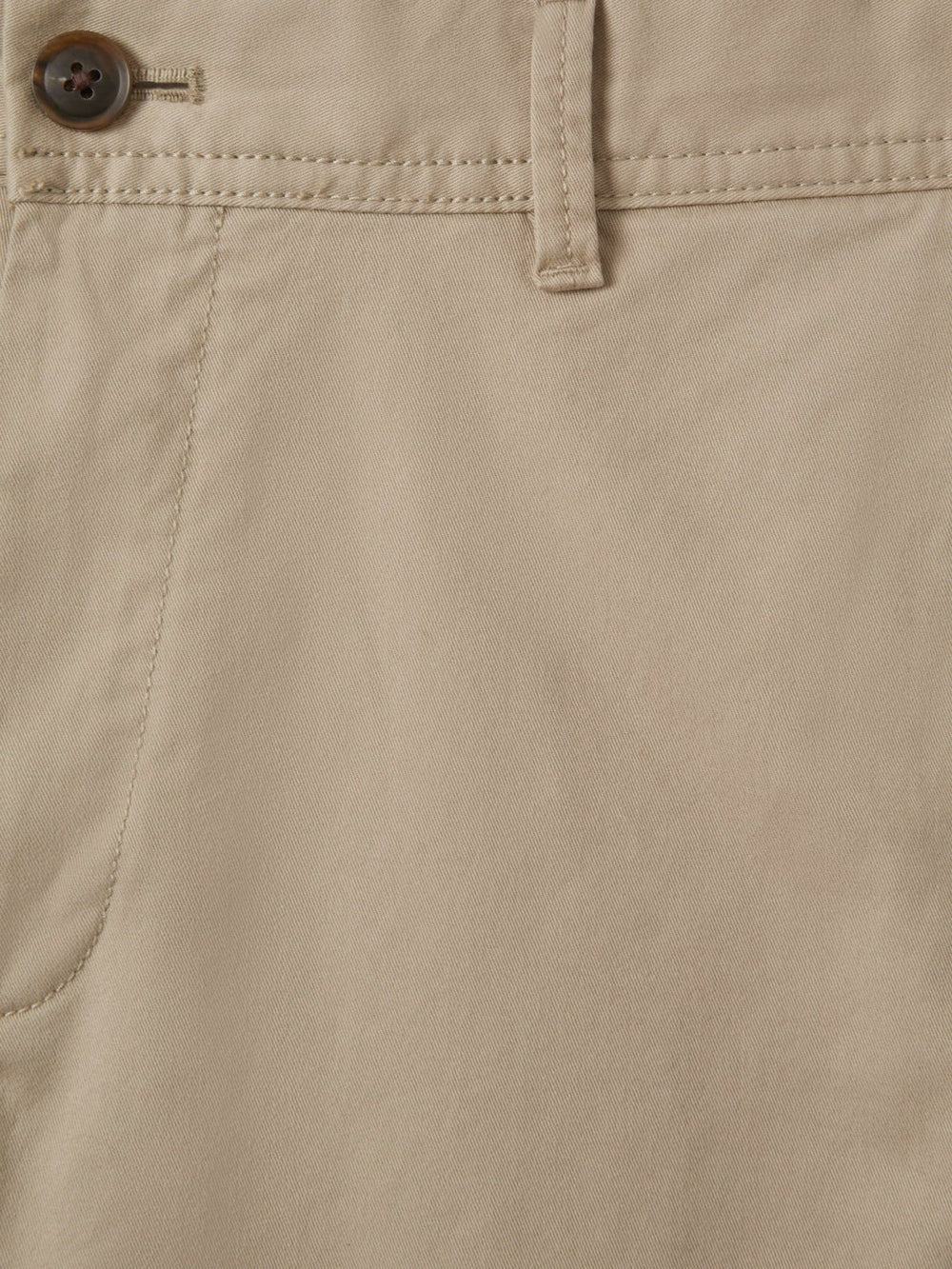Slim Fit Washed Cotton Blend Chinos in Stone