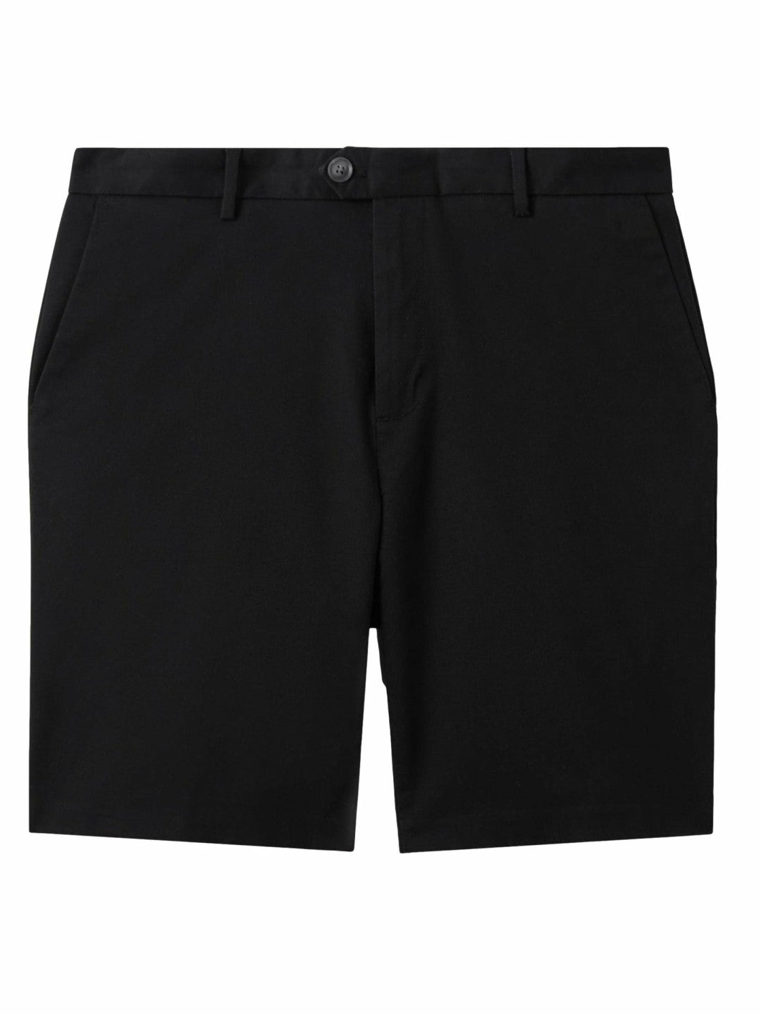 Cotton Chino Shorts with Stretch in Black
