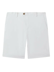 Cotton Chino Shorts with Stretch in White