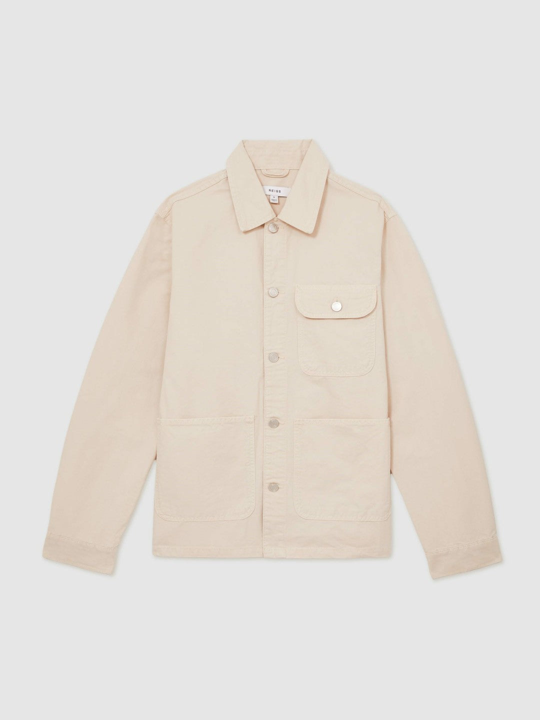 Cotton Worker Jacket in Stone