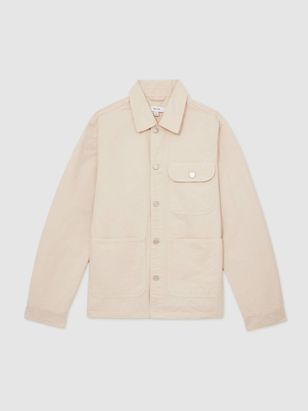 Cotton Worker Jacket in Stone
