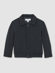13-14 yrs Zip Through Harrington Jacket in Blue
