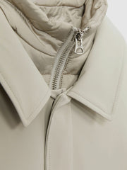 3-9 yrs Gabardine Coat with Removable Gilet in Stone