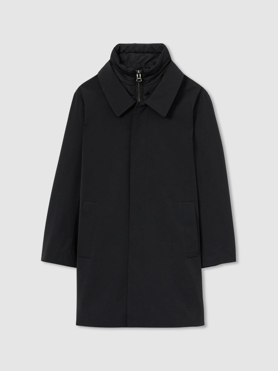 3-9 yrs Gabardine Coat with Removable Gilet in Navy