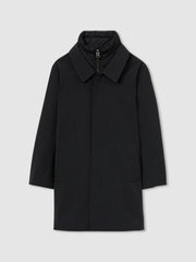 3-9 yrs Gabardine Coat with Removable Gilet in Navy