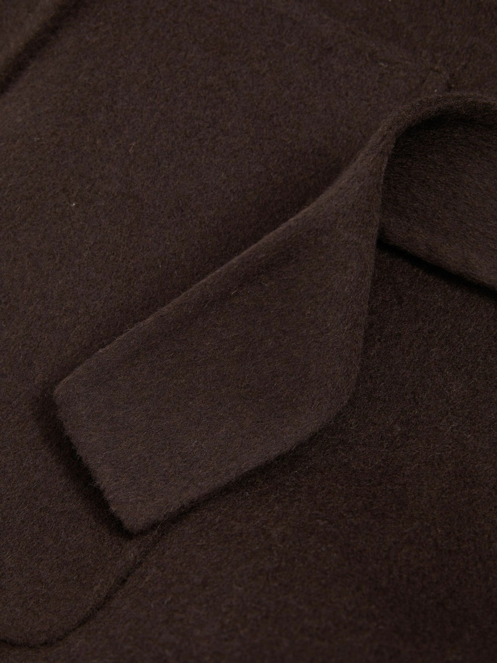 Petite Wool Blend Double Breasted Blindseam Coat in Chocolate